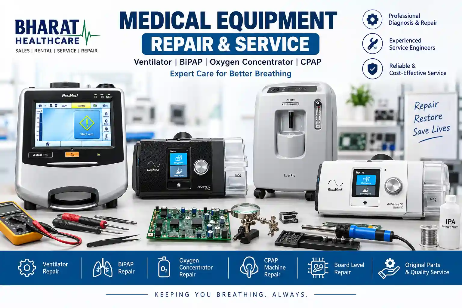 Repair Ventilator